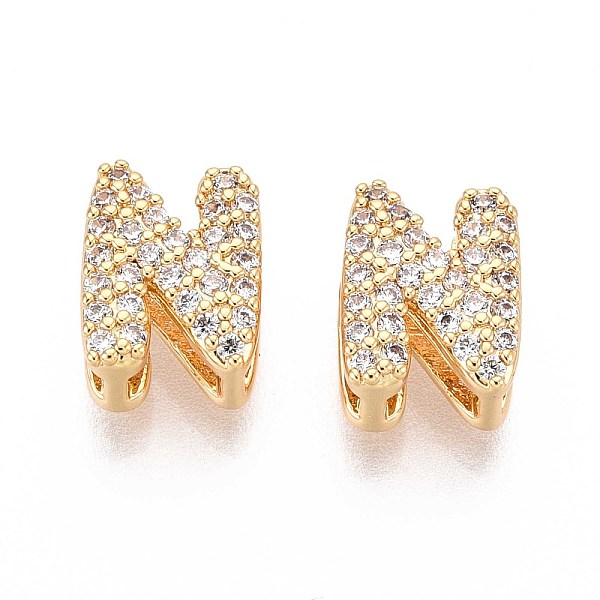Brass Micro Pave Cl… - image