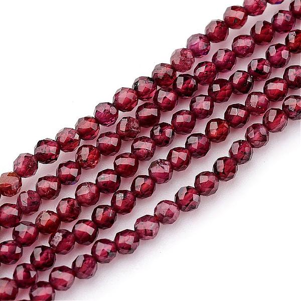 

PandaHall Natural Garnet Beads Strands, Round, 2mm, Hole: 0.8mm, about 178pcs/strand, 15.9 inch Garnet Round