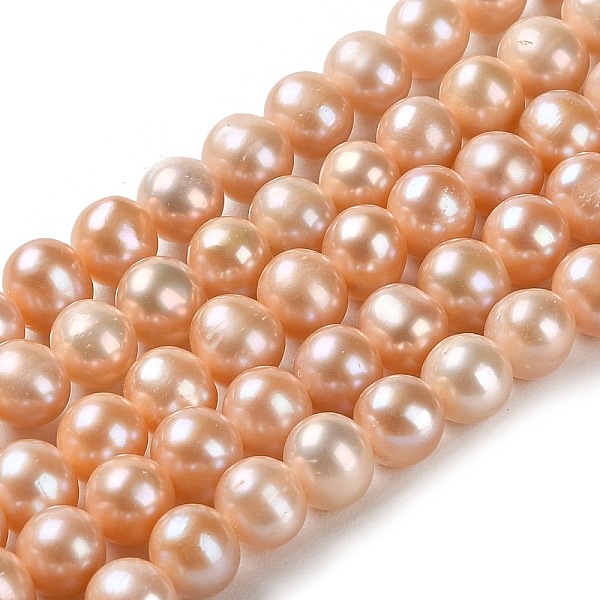 

PandaHall Natural Cultured Freshwater Pearl Beads Strands, Potato, Grade 4A+, Sandy Brown, 7~8x6.5~7mm, Hole: 0.5mm, about 59pcs/strand...