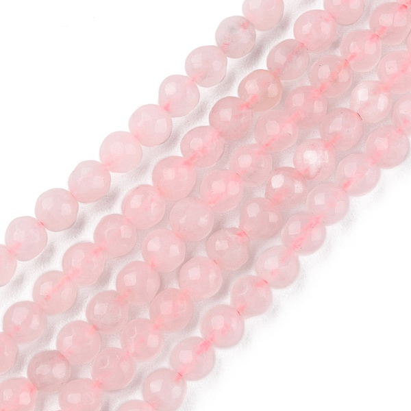 

PandaHall Natural Rose Quartz Beads Strands, Faceted, Round, 4mm, Hole: 0.8mm, about 87pcs/strand, 14.96~15.12 inch(38~38.4cm) Rose Quartz...