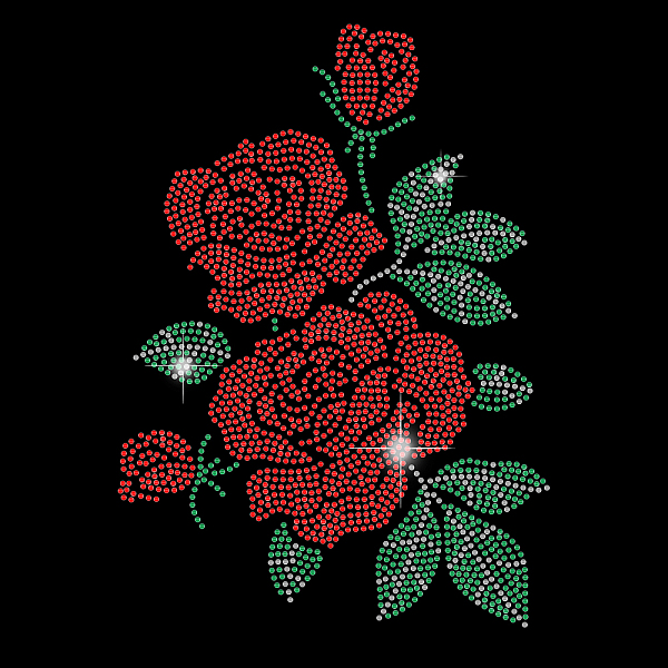 

PandaHall Glass Hotfix Rhinestone, Iron on Appliques, Costume Accessories, for Clothes, Bags, Pants, Rose Pattern, 297x210mm Glass...