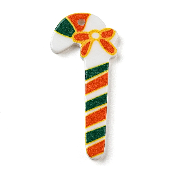 

PandaHall Christmas Theme Acrylic Pendants, Candy, 34x15.5x2mm, Hole: 1.6mm Acrylic Candy