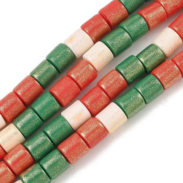 Brin de perles en pâte polymère à la main
