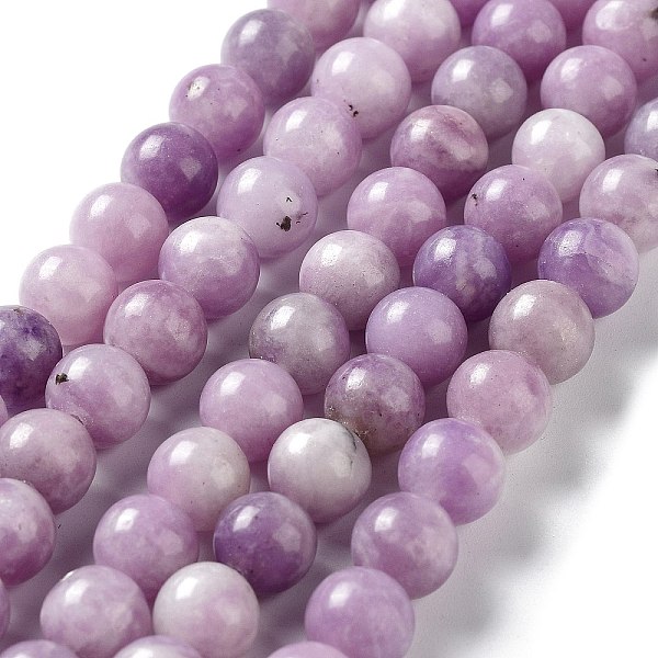 

PandaHall Natural Lepidolite/Purple Mica Stone Beads Strands, Round, 8~8.5mm, Hole: 0.8mm, about 48pcs/strand, 15.35 inch(39cm) Lepidolite...