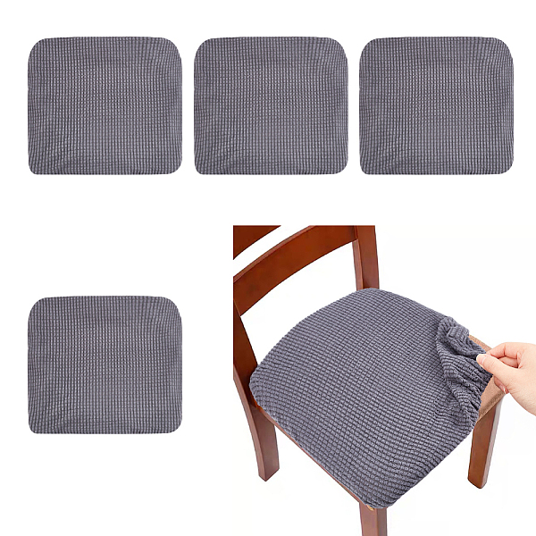 

PandaHall Polyester Dustproof Chair Cover, Seat Covers for Dining Room, Gray, 400x320x9mm Polyester Flat Gray