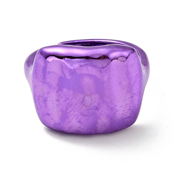 

PandaHall Brass Rectangle Signet Adjustable Ring for Women, Cadmium Free & Lead Free, Medium Orchid, US Size 5 1/4(15.9mm) Brass