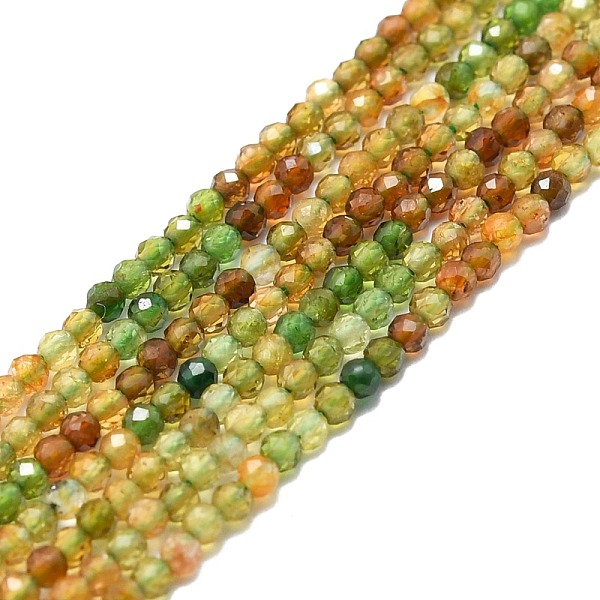 

PandaHall Natural Tourmaline Beads Strands, Faceted, Round, 2mm, Hole: 0.5mm, about 215pcs/strand, 15.16''~15.55''(38.5~39.5cm) Tourmaline...