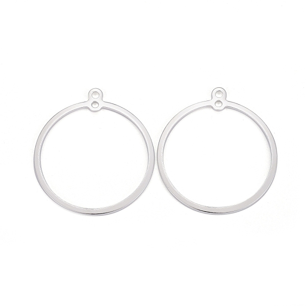 

PandaHall Brass Pendants, Long-Lasting Plated, Flat Round, 925 Sterling Silver Plated, 28x25x1mm, Hole: 1.4mm Brass Flat Round