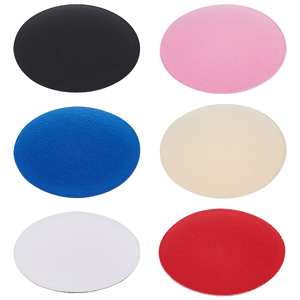 

PandaHall BENECREAT 6Pcs 6 Colors EVA Cloth Round Fascinator Hat Base for Millinery Magic, Mixed Color, 110x3mm, 1pc/color Cloth Multicolor