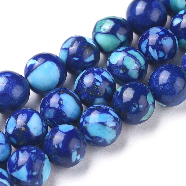 

PandaHall Natural Lapis Lazuli Beads Strands, Dyed, Round, 8mm, Hole: 1mm, about 50 pcs/Strand, 15.55 inch(39.5 cm) Lapis Lazuli Round