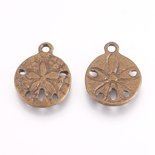 

PandaHall Tibetan Style Alloy Pendants, Sand Dollar, Cadmium Free & Nickel Free & Lead Free, Antique Bronze, 19x15x2mm, Hole: 2mm Alloy Flat...