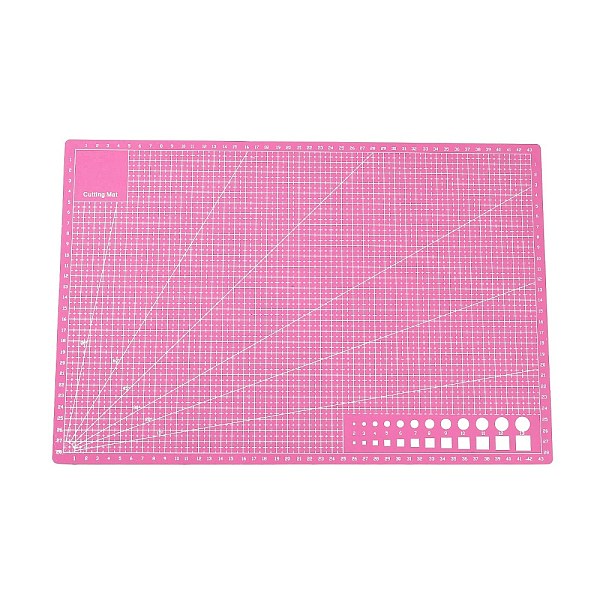 

PandaHall A3 Plastic Cutting Mat, Cutting Board, for Craft Art, Rectangle, Pale Violet Red, 30x45cm Plastic Rectangle
