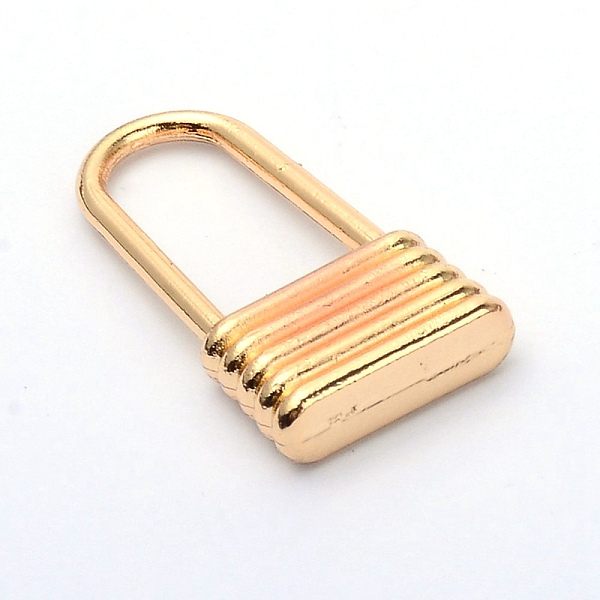 

PandaHall Zinc Alloy Zipper Slider, for Garment Accessories, Lock, Light Gold, 2.2x1.25x0.4cm, Inner Diameter: 1.3x0.65cm Alloy