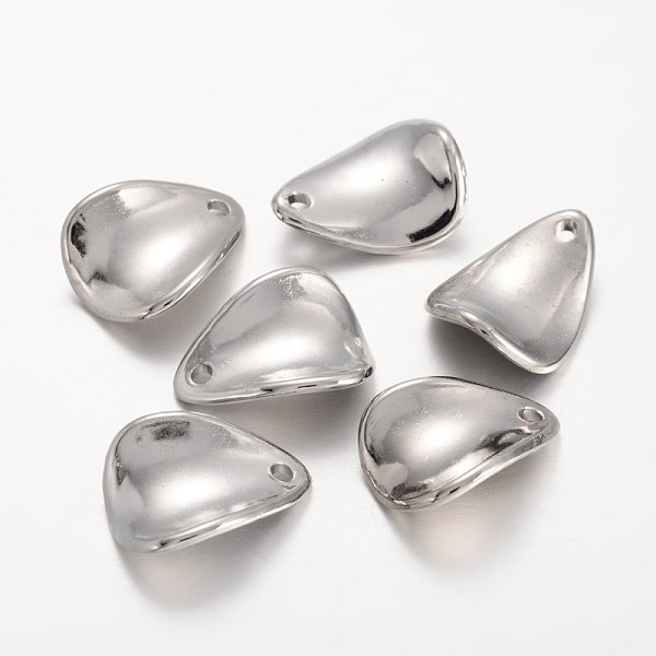 

PandaHall CCB Plastic teardrop, Pendants, Platinum, 20x15x4mm, Hole: 2mm Plastic Teardrop