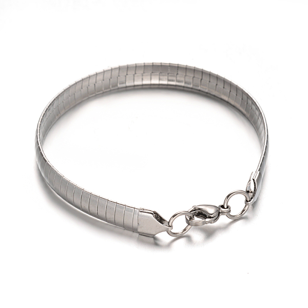 

PandaHall 304 Stainless Steel Bracelets, with Lobster Claw Clasps, Stainless Steel Color, 2-1/2 inch(65mm) 304 Stainless Steel