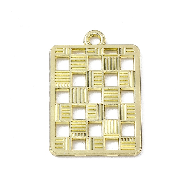 

PandaHall Alloy Pendants, Rectangle with Square Charm, Light Gold, 25.5x17.5x1mm, Hole: 1.8mm Alloy Rectangle