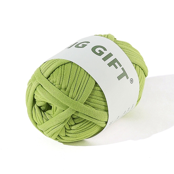 

PandaHall Polyester Cloth Yarn, For Hand Knitting Thick Thread, Crochet Cloth Yarn, Yellow Green, 5mm, about 32.81 Yards(30m)/Skein...
