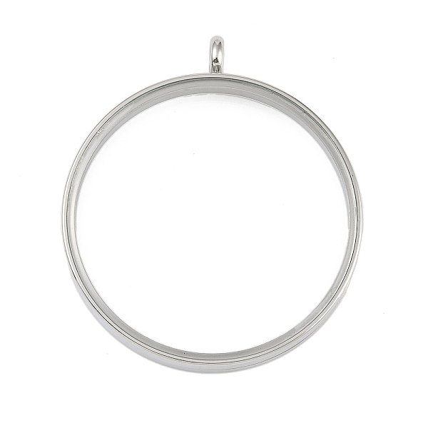 

PandaHall 304 Stainless Stee Locket Pendants, with Glass, Flat Round Charm, Stainless Steel Color, 51x44x6mm, Hole: 5mm 304 Stainless Steel...