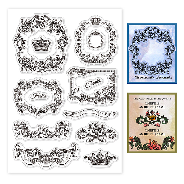 

PandaHall Custom PVC Plastic Clear Stamps, for DIY Scrapbooking, Photo Album Decorative, Cards Making, Crown, 160x110x3mm Plastic Crown...