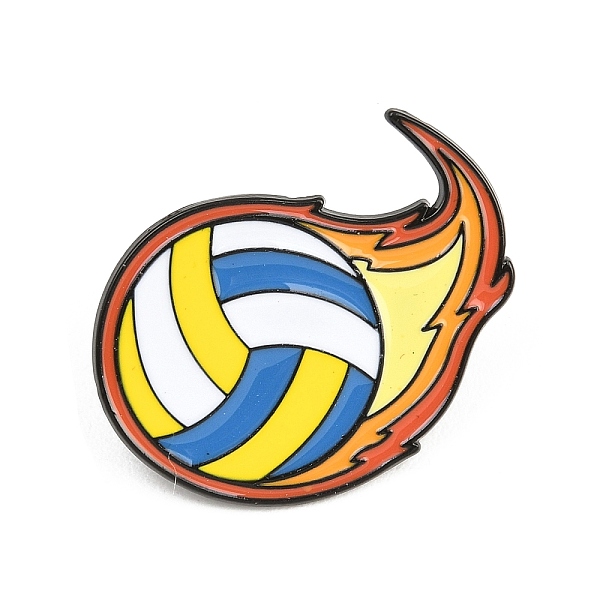 Broche sportive en alliage émaillé-image-JEWB-K018-38D-EB-fr