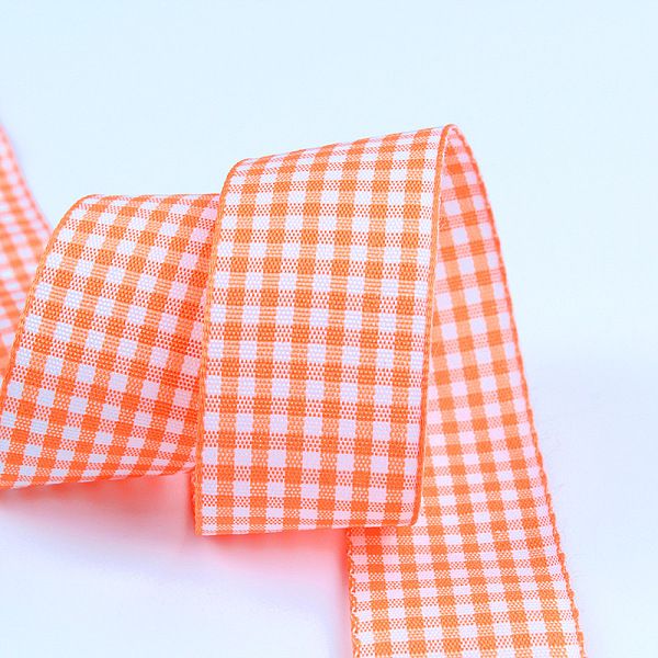 

PandaHall Polyester Ribbon, Tartan Ribbon, for Gift Wrapping, Floral Bows Crafts Decoration, Light Salmon, 1-1/2 inch(38mm), 50yards/roll...