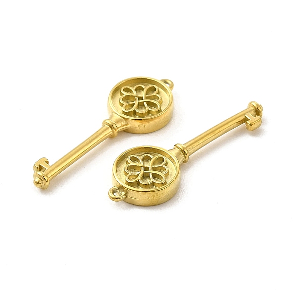 

PandaHall Ion Plating(IP) 304 Stainless Steel Pendants, Key Charm, Real 14K Gold Plated, 27.5x9x3mm, Hole: 0.8mm 304 Stainless Steel Key