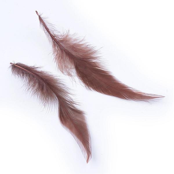 

PandaHall Chicken feather Costume Accessories, Dyed, Sienna, 35~155x7~35mm, about 750-800pcs/bundle Feather Feather Brown