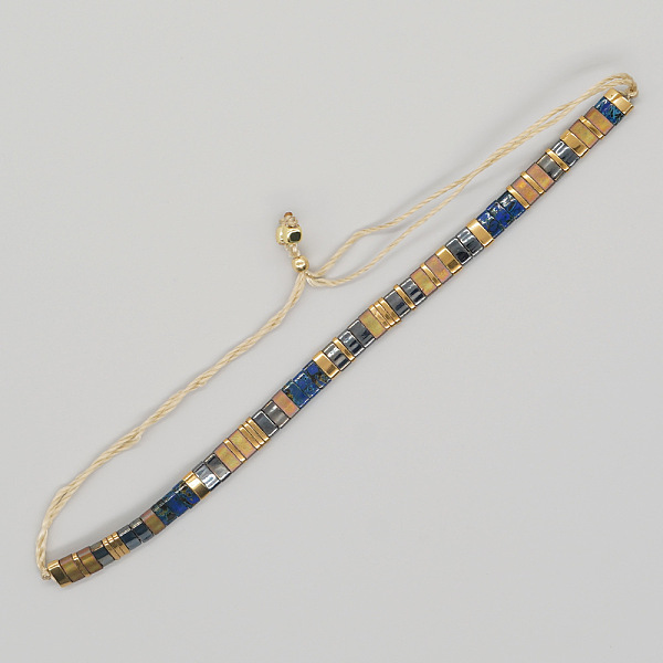 Bracciale regolabile scorrevole fatto a mano da donna