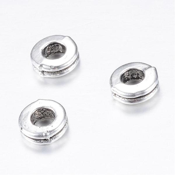 

PandaHall Tibetan Style Alloy Spacer Beads, Donut, Cadmium Free & Lead Free, Antique Silver, 6x2mm, Hole: 3mm, about 3440pcs/1000g Alloy...