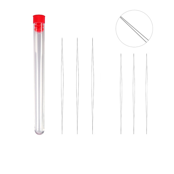 

PandaHall Stainless Steel Collapsible Big Eye Beading Needles, Seed Bead Needle, with Storage Tube, Red, 89~153x13mm, 7pcs/set Stainless...