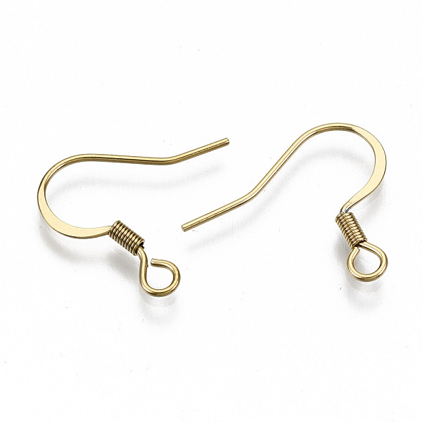 

PandaHall 304 Stainless Steel French Earring Hooks, Flat Earring Hooks, Ear Wire, with Horizontal Loop, Cadmium Free & Nickel Free & Lead...
