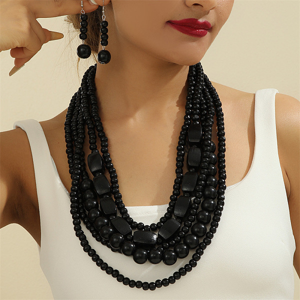 Wood Beaded Multila… - image