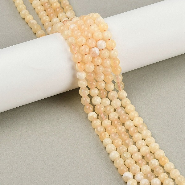 Natural Yellow Calcite Beads Strands