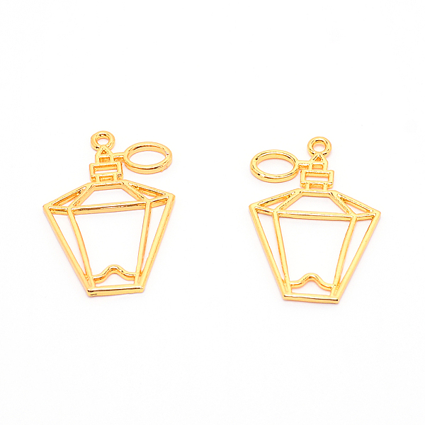 

PandaHall Alloy Open Back Bezel Pendants, for DIY UV Resin, Epoxy Resin, Perfume Bottle, Golden, 39x26x2mm, Hole: 2mm Alloy Bottle