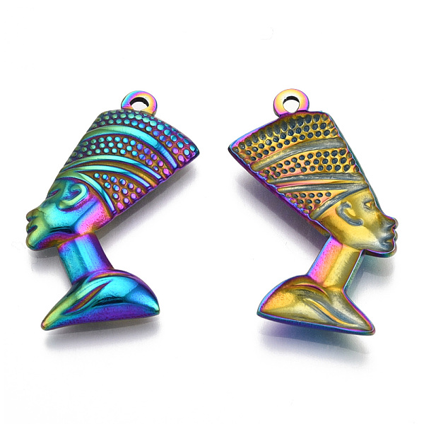 

PandaHall 201 Stainless Steel Pendants, Human Charm, Rainbow Color, 31x19x3mm, Hole: 1.6mm 201 Stainless Steel Human