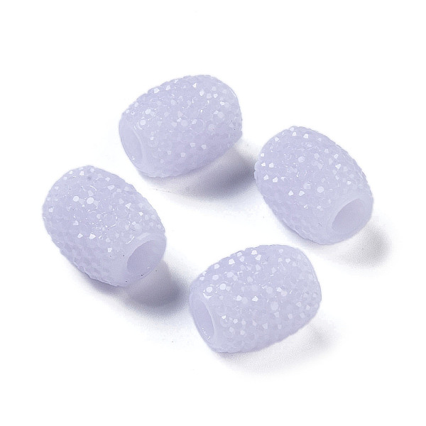 

PandaHall Opaque Resin European Jelly Colored Beads, Large Hole Barrel Beads, Bucket Shaped, Lavender, 15x12.5mm, Hole: 5mm Resin Barrel..., Purple