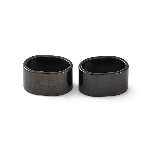 

PandaHall Ion Plating(IP) 304 Stainless Steel Slide Charms, Oval, Black, 9x14x8mm, Hole: 6.5x12mm 304 Stainless Steel Oval