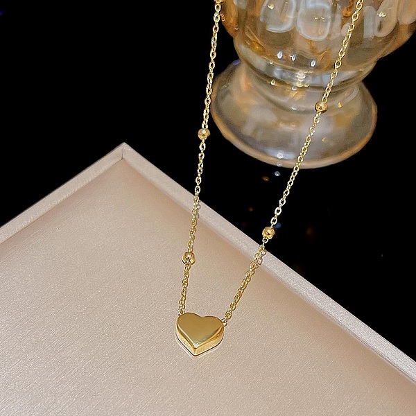 

PandaHall Titanium Steel Cable Chain Necklaces, Pendant Necklaces, Heart, 8.27~19.69 inch(21~50cm) Titanium Steel Heart