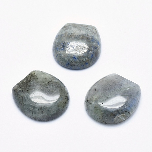 

PandaHall Natural Labradorite Cabochons, 22x20x6~6.5mm Labradorite Others