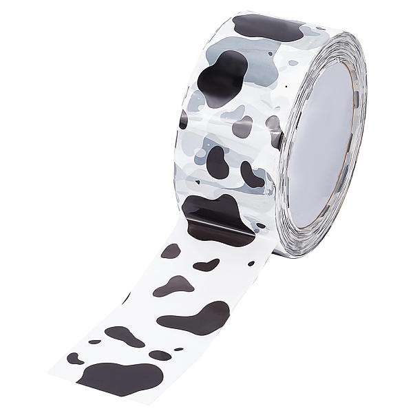 

PandaHall Adhesive BOPP Packing Tape, Printing Shipping Decorative Tape, for Sealing Boxes, Cow Pattern, 50mm, about 109.36 Yards(100m)/Roll...