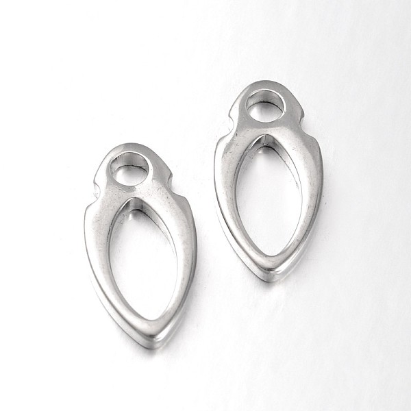 

PandaHall Oval 304 Stainless Steel Pendants, Stainless Steel Color, 23.5x12x3mm, Hole: 4mm 304 Stainless Steel Oval