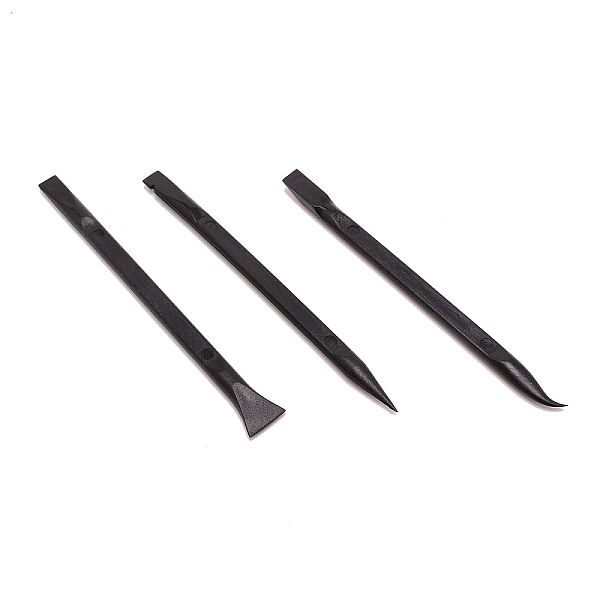 

PandaHall Plastic Mobilephone Repair Tool Sets, for Mobilephone Disassembly Tool Kits, Black, 15x1.75x0.7cm, 3pcs/set Plastic Black