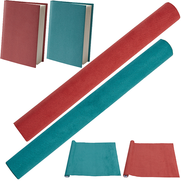 2 Sheets 2 Colors Faux Suede Book Covers