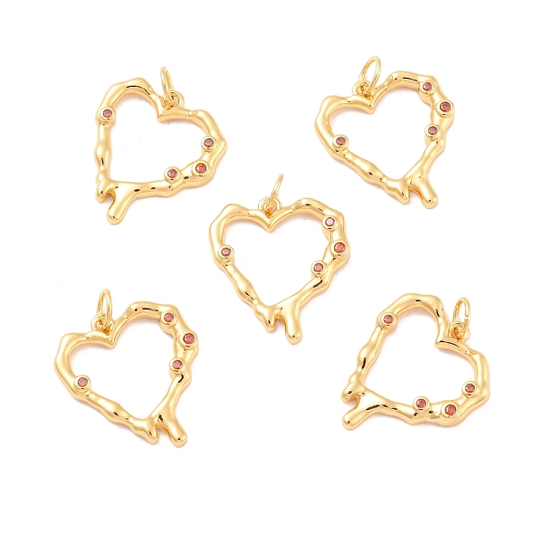 

PandaHall Eco-Friendly Brass Micro Pave Cubic Zirconia Pendants, Long-Lasting Plated, Lead Free & Cadmium Free & Nickel Free, Real 18K Gold...