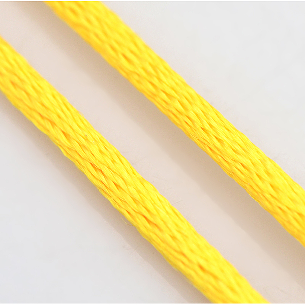 Macrame Rattail Chinese Knot Making Cords Round Nylon Braided String Threads