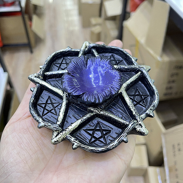 

PandaHall Star Resin Crystal Ball Display Bases, Crystal Sphere Display Stand, Gold, 93x26mm Resin Star Gold