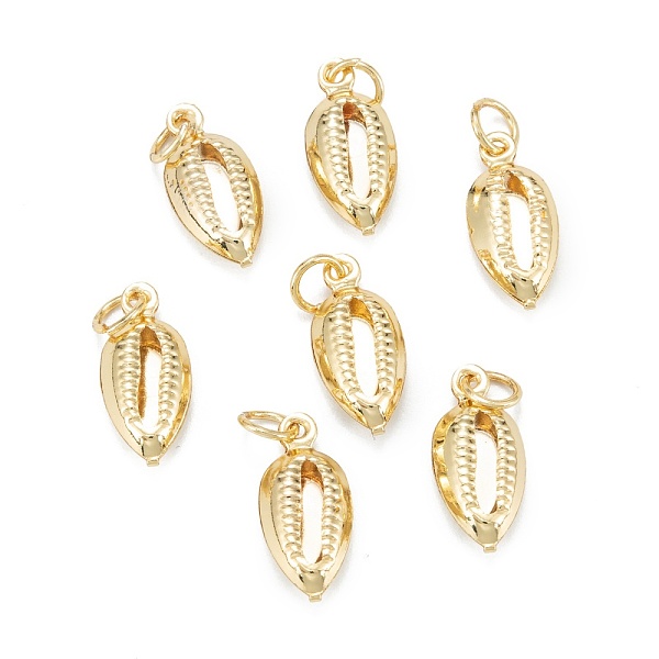 

PandaHall Brass Pendants, Long-Lasting Plated, with Jump Ring, Shell Shape, Real 18K Gold Plated, 15.5x7.5x3.2mm, Jump Ring: 5x1mm, 3.5mm...