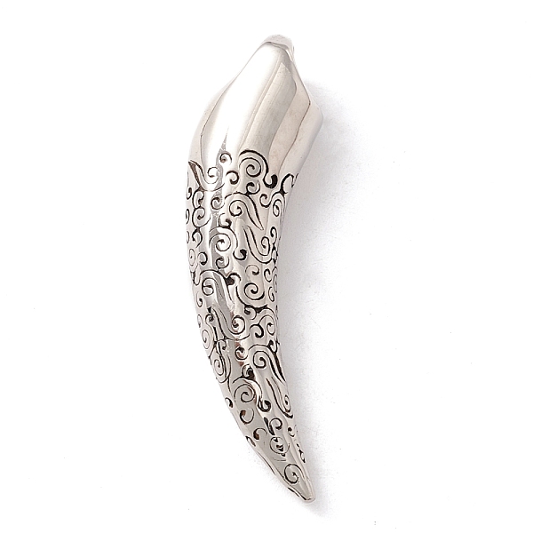 

PandaHall 304 Stainless Steel Pendants, Canine Tooth, Antique Silver, 44x10x9.9mm, Hole: 4mm 304 Stainless Steel Others