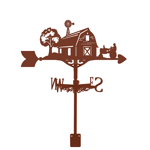 

PandaHall SUPERDANT Farmhouse Weather Vane for Roof Mount House Metal Weathervane Wind Direction Indicators Wind Vanes for Yard Outdoor Farm...