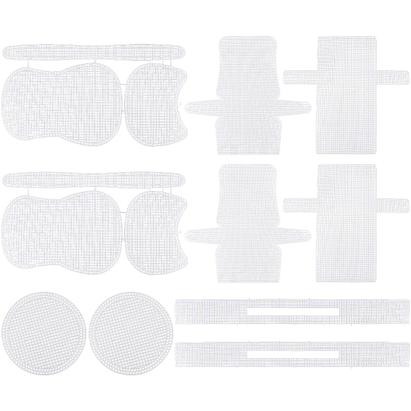 4 Styles PET Mesh Sheet Sets
